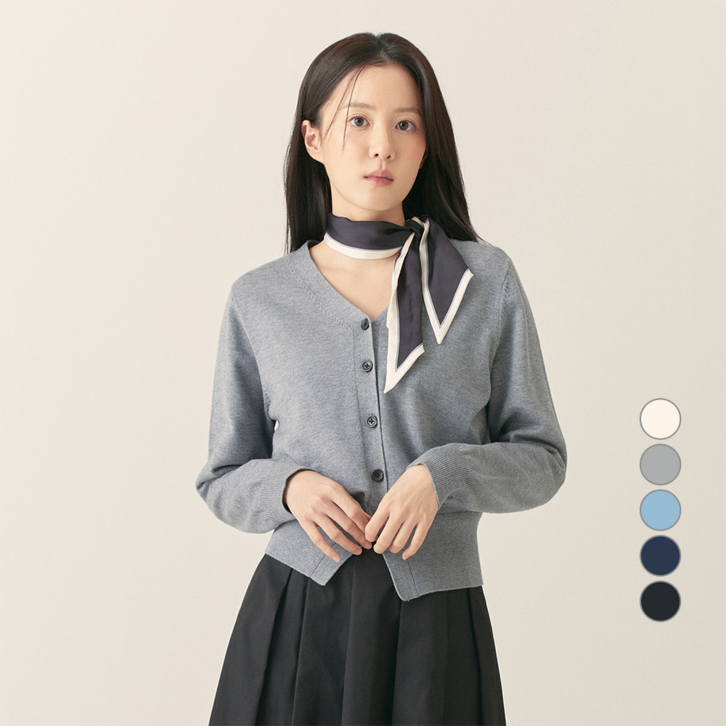로엠 여성용 브이넥 가디건
