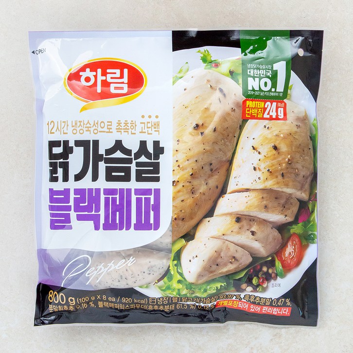 하림 닭가슴살 블랙페퍼, 800g, 1개 - 쇼핑뉴스
