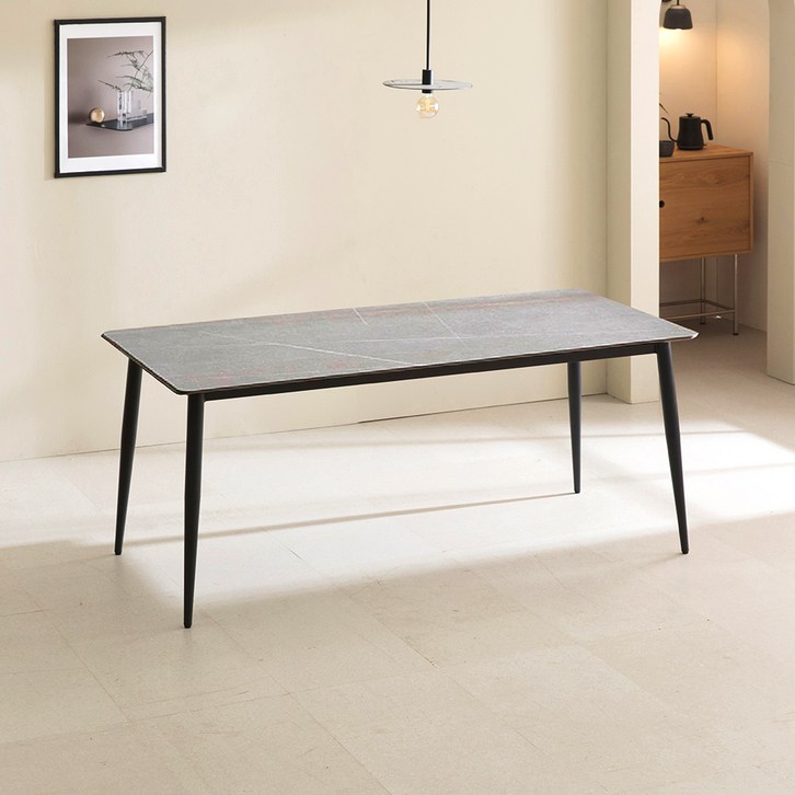 디네트 포세린 세라믹 식탁 방문설치