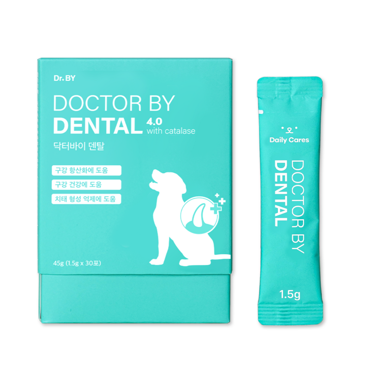 닥터바이 덴탈 강아지 구강 영양제 구강 항산화 건강 치태 구취 개선