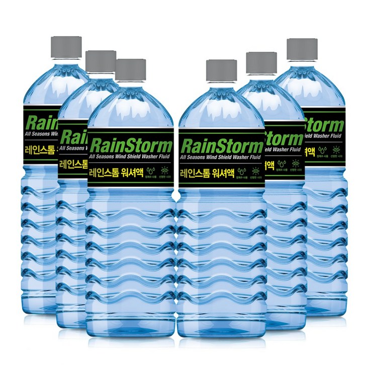 카렉스 차량용 레인스톰 에탄올 워셔액, 1.8L, 6개