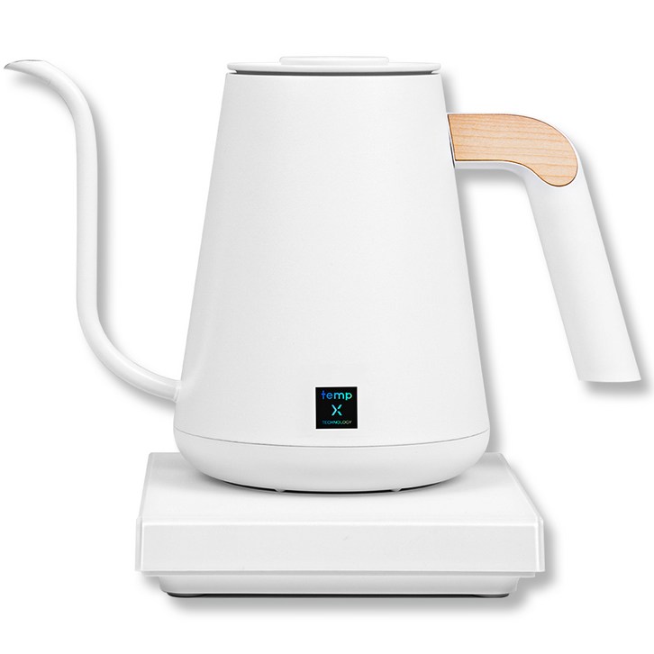 국내정식 타임모어 전기 드립 포트 PRO X 핸드드립 주전자 커피 온도조절 900ml, 화이트