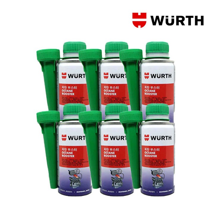 연료첨가제 뷔르트 옥탄부스터150ml 세탄부스터300ml 가솔린 디젤 세정, 6개