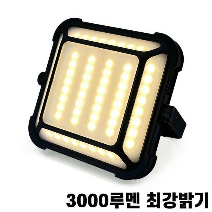 라이트헌터 캠핑랜턴 LED조명 C타입충전 캠핑조명, 1개, 매트블랙S