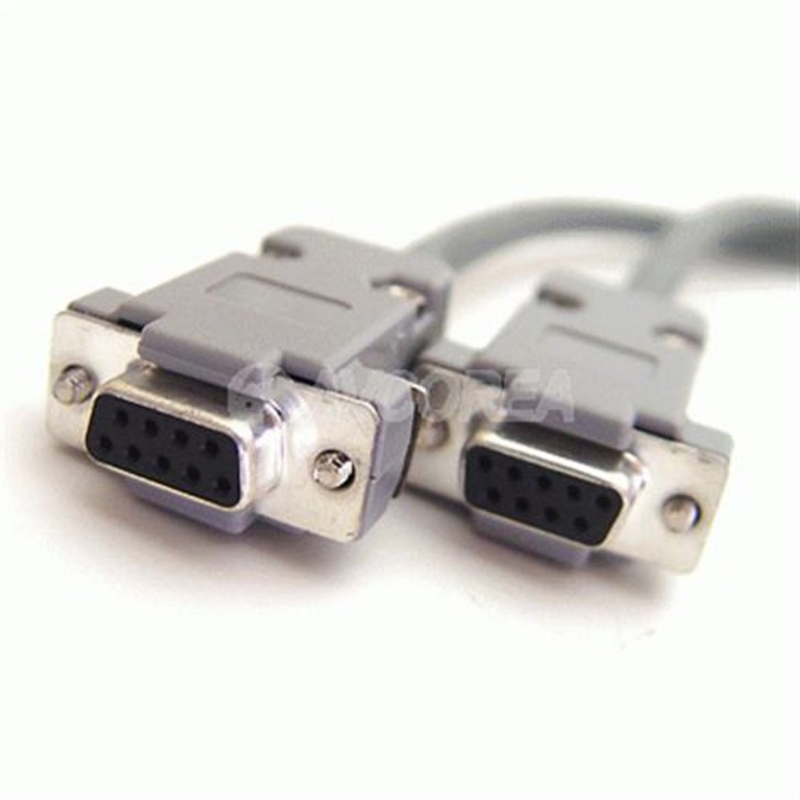 수작업 RS232 9핀 암-암 5M 다이렉트 시리얼케이블, 단일상품