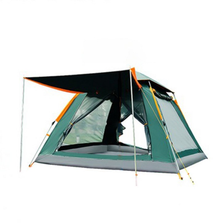 코코프 캠핑야외 방수 잔자동 원터치 텐트, 3~4인, 흑녹색 블랙젤 - 쇼핑뉴스