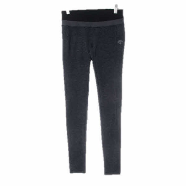 데상트스포츠 0358 그레이 스트라이프 핀턱레깅스 70