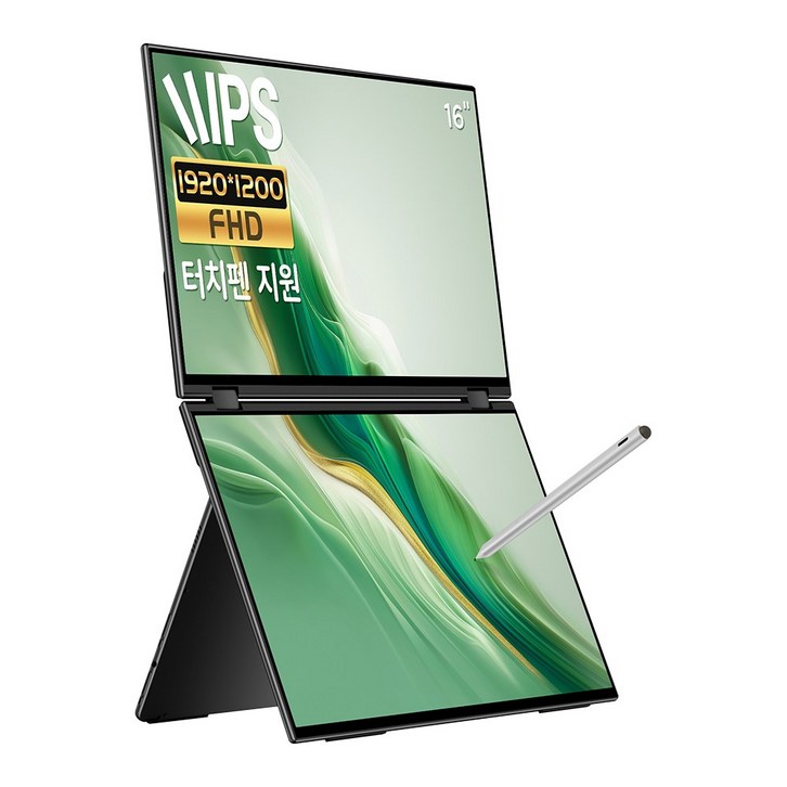 EHOMEWEI 이홈웨이 포터블모니터 휴대용모니터 듀얼모니터 서브모니터 X2Pro 2.5K QLED 100DCIP3 sRGB 16인치 맥OS 윈도우 덱스 게임콘솔 미니PC 호환, X2B, 41cm