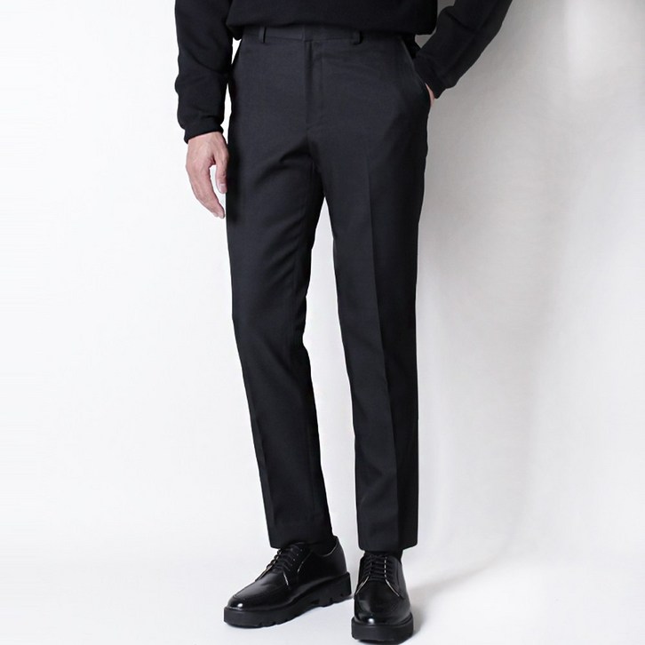 디아웃핏 남성 프리미엄 간절기 히든밴딩 울 슬랙스 봄 사계절 빅사이즈 정장바지 구김없는 링클프리 스판 팬츠