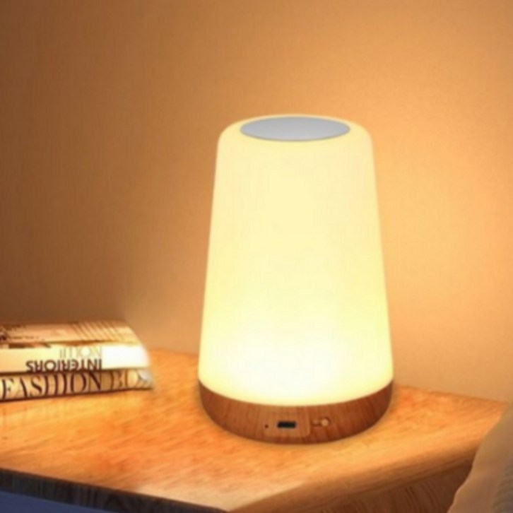 루카스 원터치 충전식무선 타이머수면등 취침등, 화이트