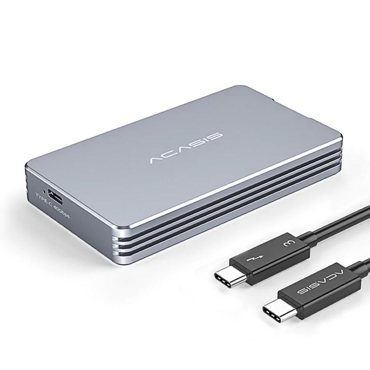 정식발매 아카시스 40Gbps 썬더볼트 3/4 외장 SSD 케이스 TBU401K
