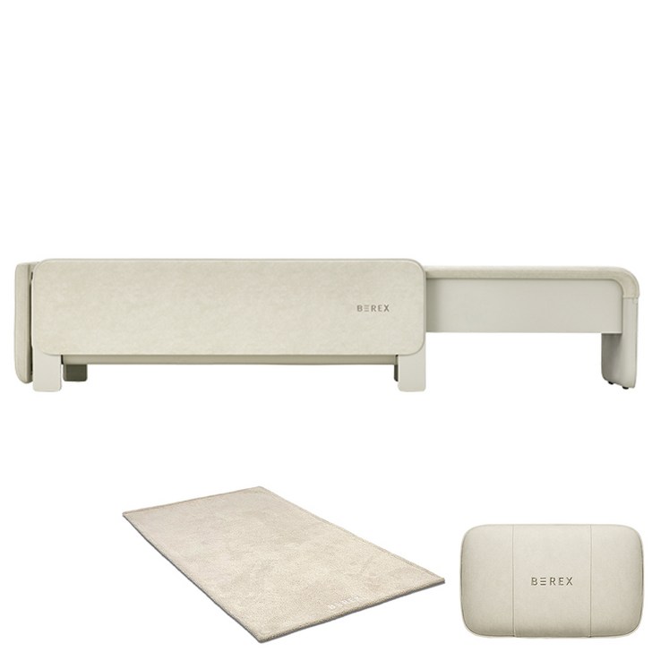 코웨이 비렉스 안마베드  마사지쿠션  러그 방문설치, MBB01, 크림화이트