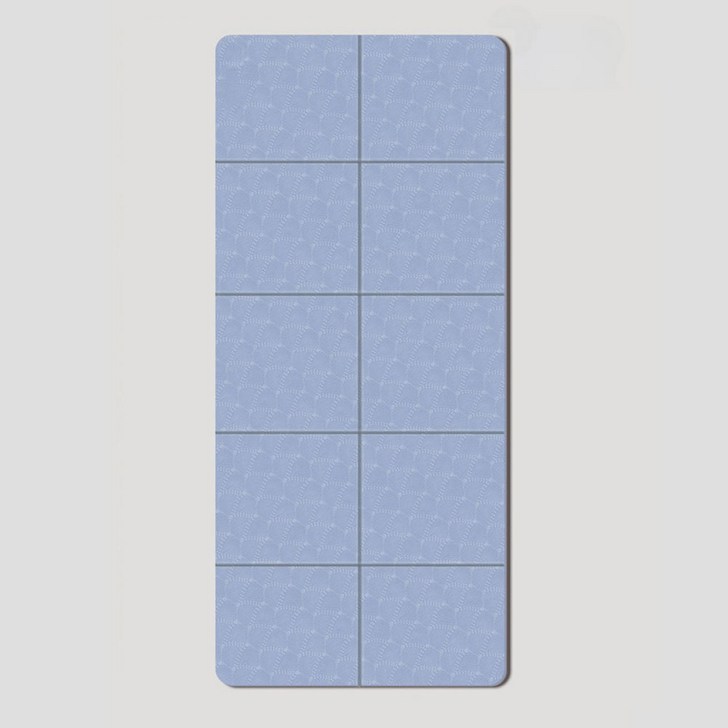 어무드 TPE 접이식 휴대용 야외 요가 피트니스 운동 매트, 블루, 1개