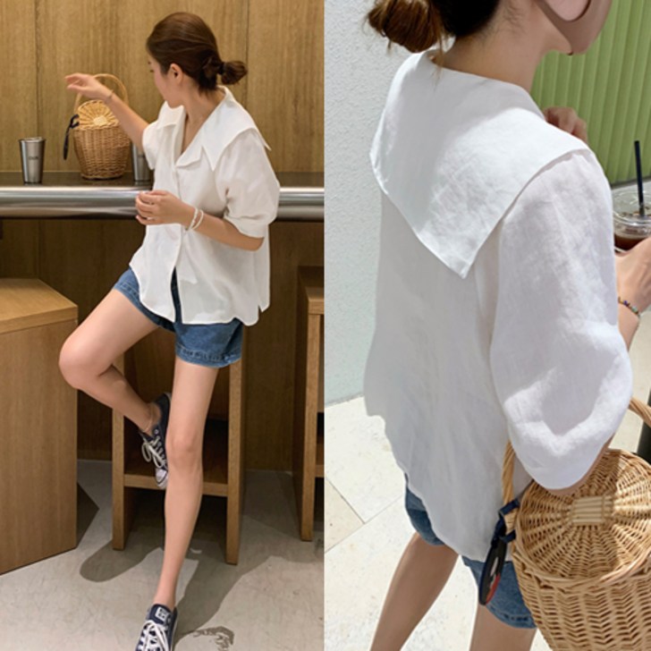 더옷장 오브카린 세라블라우스린넨100