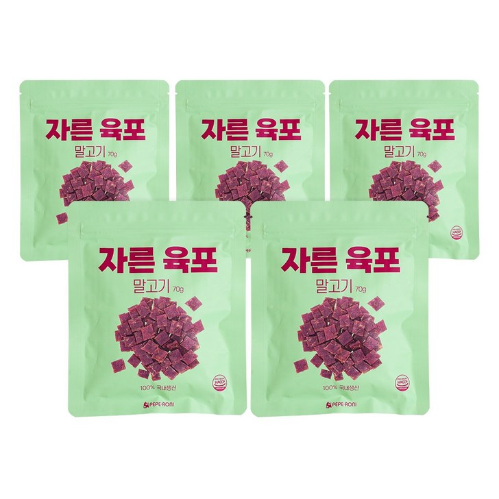 페페로니 자른육포 말고기 70g 세트, 5개