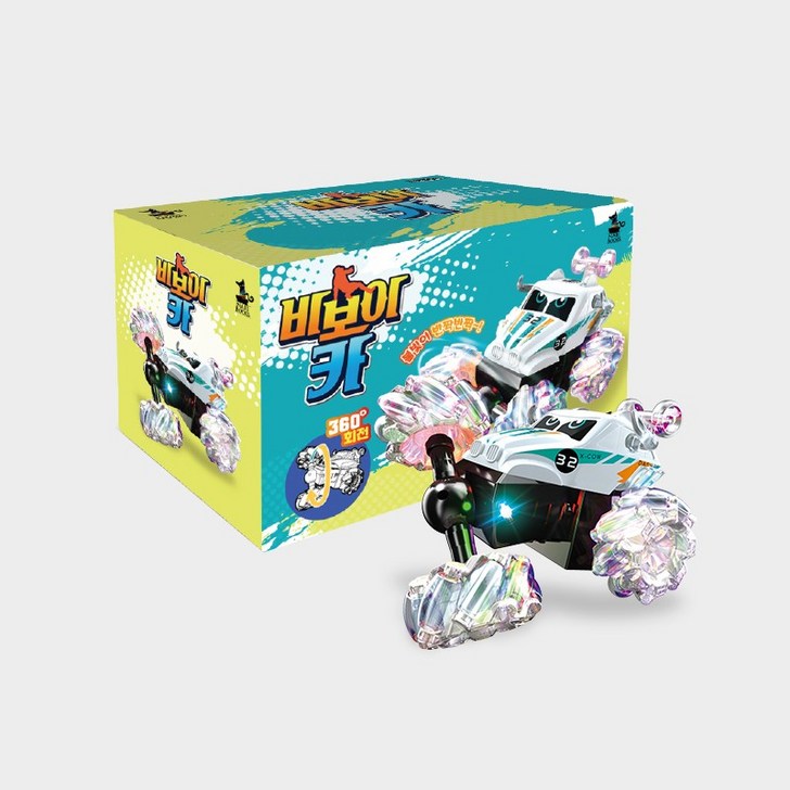 나비북스 불빛나는 비보이카 무선조종자동차 RC카 장난감, 혼합색상, 1개