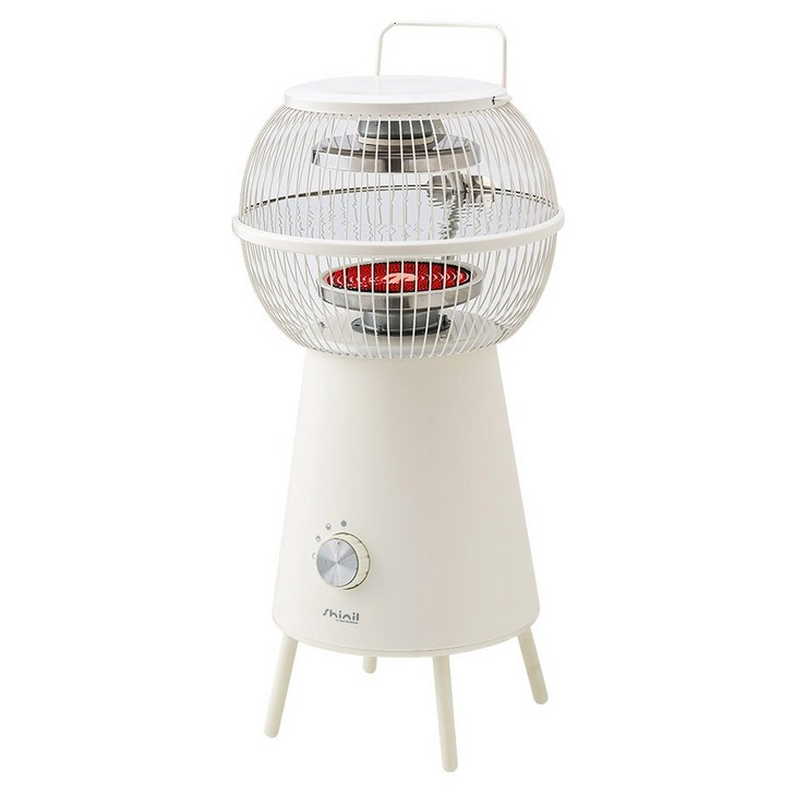 신일 전자 원통형 하이라이트 전기히터, SEHZVS1200H, 아이보리