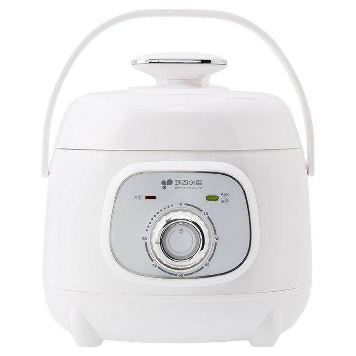 키친아트 미니 멀티쿠킹 압력밥솥 2L 12인용, KSJRC350, 화이트