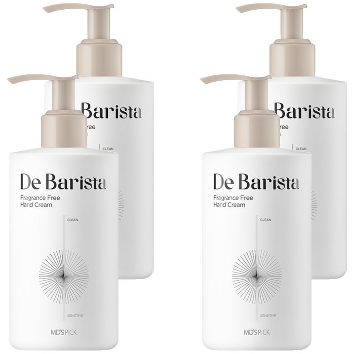 엠디스픽 드 바리스타 핸드크림 무향, 300g, 4개