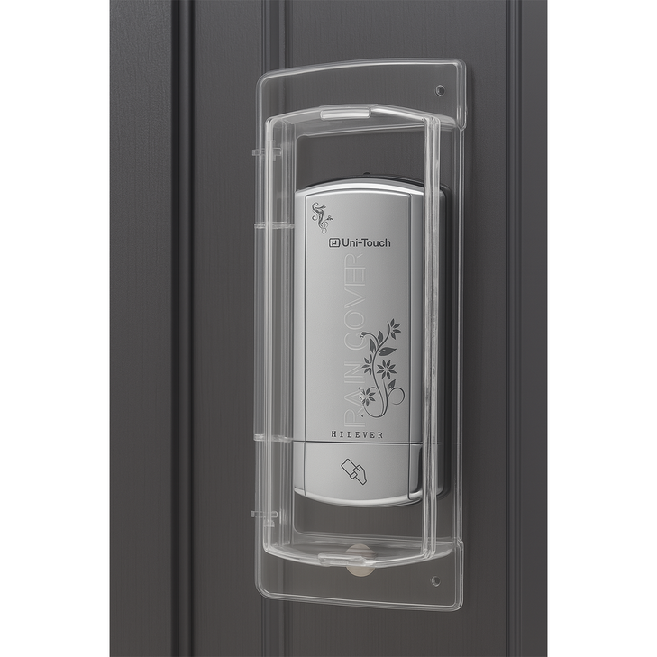 도어락 레인커버 보조키형 샤시문 유리문 디지털 번호키 방수커버, 1개, RC 2보조키샤시문대문용