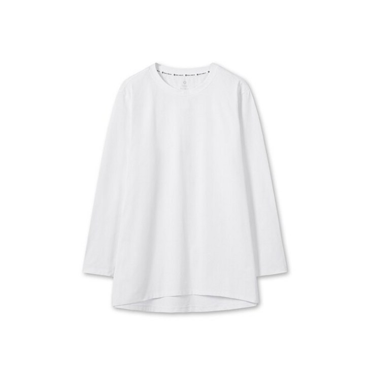 탑텐 밸런스 여성용 여성긴팔티 이너긴팔티 간절기긴팔 무지긴팔 라운드긴팔티 기본긴팔 무지 면긴팔 쭉티 슬리브 긴팔면티 실내복 이너티 긴팔티 루즈핏 MBF5TS2205오프화이트