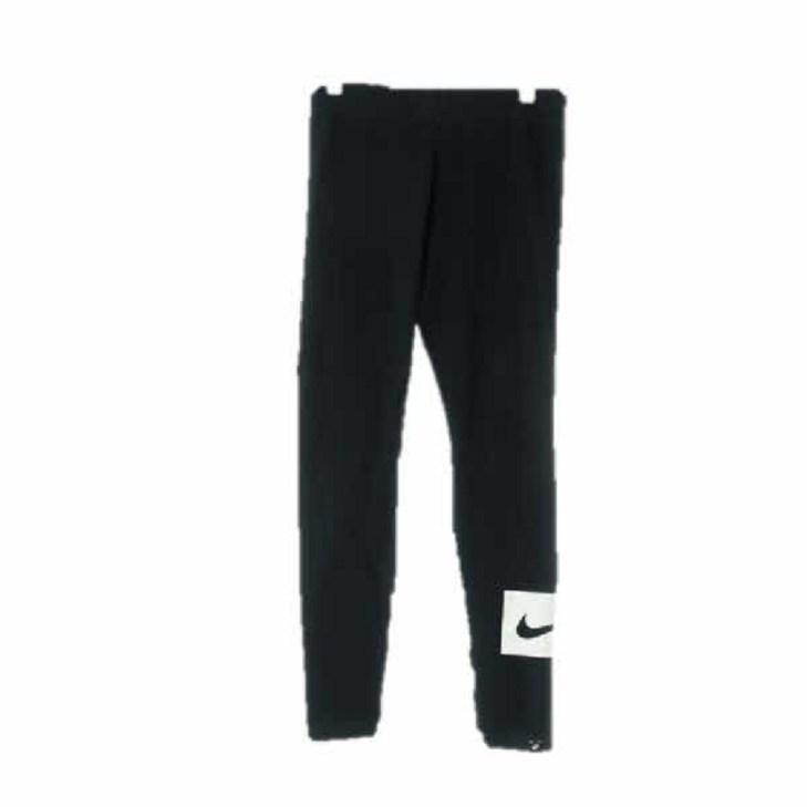 기타 NIKE블랙 면혼방 로고레깅스 S
