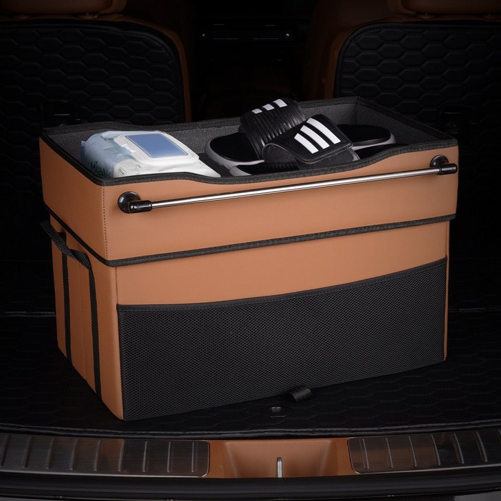 크레이지몬스터 트렁크 정리함 수납함 신발 보관함 차량용 세차 가방 툴백 몬스터박스, 몬스터박스 블랙