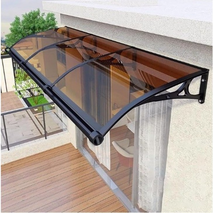 600×2000 캐노픽스 렉산시공 빌라 발코니차양 캐노피 DIY 테라스 창문 렉산 처마 비가림 현관 주택 차양 비가리개