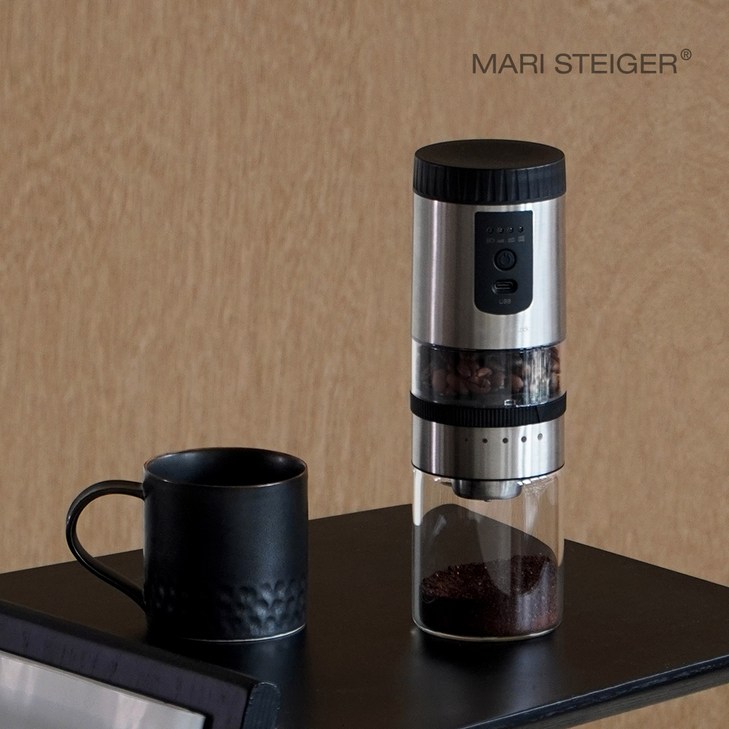 공식 마리슈타이거 NEW 루미 전동 커피그라인더 충전식 무선사용 세라믹 맷돌방식 원두분쇄기, S60플러스, 1개