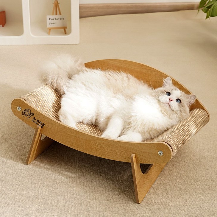 CHARMICALL 고양이 컴포트 스크래쳐 침대, 1개, 소길이56cm 1개