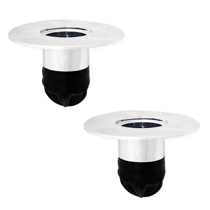 리빙가이드 악취차단 하수구트랩 크롬 하수구용싱크대용 2p