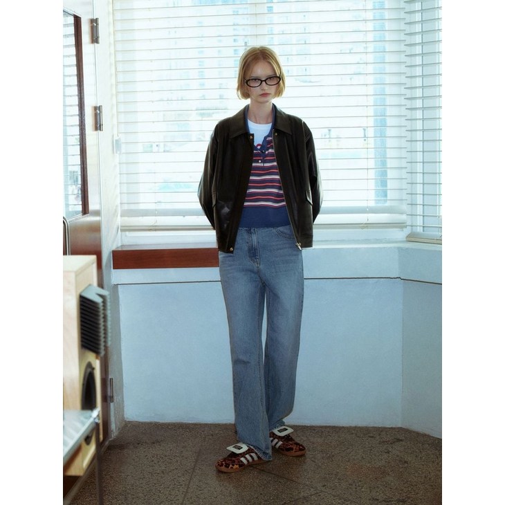 주크 ZOOC 워시드 스트레이트 데님팬츠Z243PSA401 419251