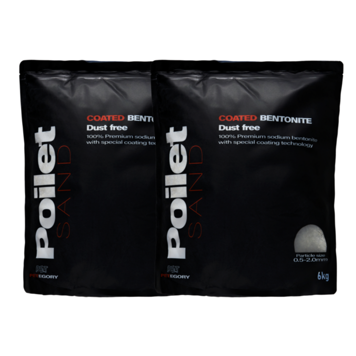 포일렛샌드 더스트프리 벤토나이트 고양이모래, 6kg, 4개, 무향