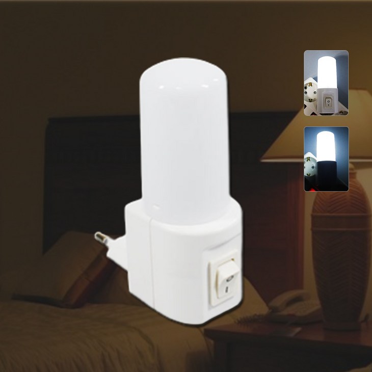 일신전기 LED 드림라이트 취침등무드등 수유등 침실등 편리한기능, 주광색, 7개