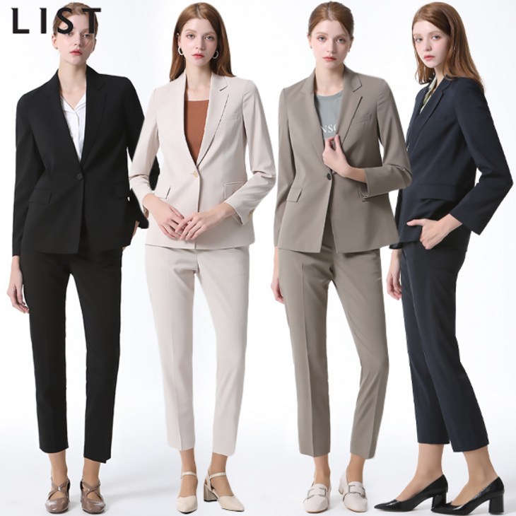 2SET 리스트LIST 포멀 원버튼 재킷슬림 팬츠 택가격 376000원