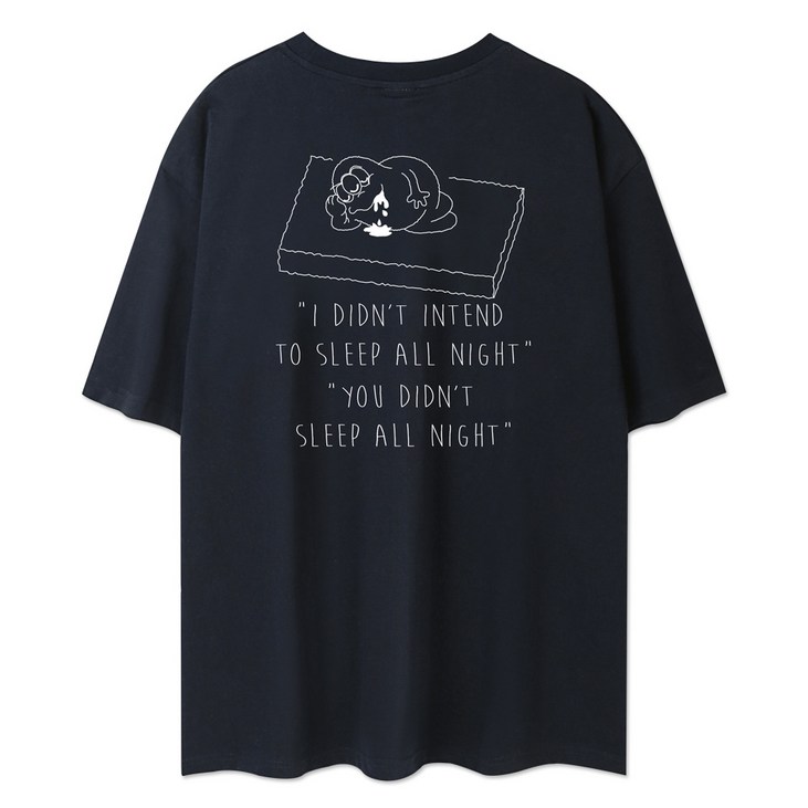 앨빈클로 슬립 몬스터 오버핏 반팔 티셔츠 AST3116