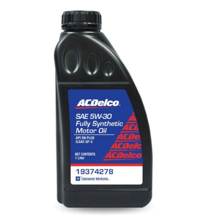 ACDelco 에이씨델코 K5 DL3 1.6 T-GDI 가솔린 엔진오일 합성유 5W30 5L, 5개, 5w30, 1L