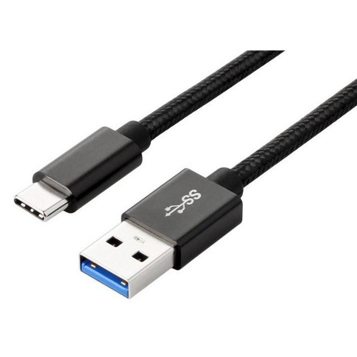 노바베이스 USB A to C 타입 고속충전 데이터 케이블 USB 3.2 GEN2 10Gbps, 1개, 블랙, 200cm