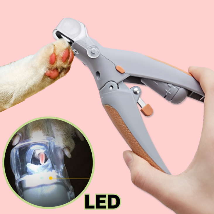 앤드쿨 반려동물 안전한 고양이 발톱깎기 LED 돋보기, 1개, 그레이 앤드쿨 반려동물 안전한 고양이 발톱깎기 LED 돋보기, 1개, 그레이