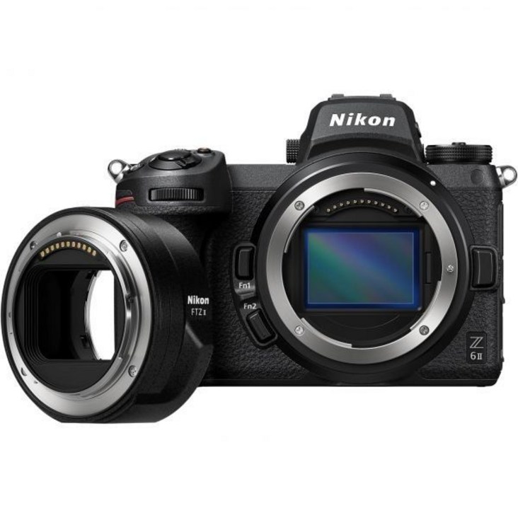 니콘니콘 Z6II FX 포맷 미러리스 카메라 본체 블랙 포함 니콘 마운트 어댑터 FTZ II 니콘니콘 Z6II FX 포맷 미러리스 카메라 본체 블랙 포함 니콘 마운트 어댑터 FTZ II