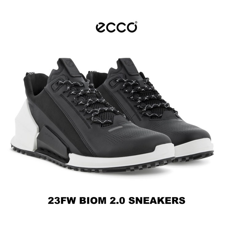 빠른배송 에코 23FW BIOM 2.0 SNEAKER 블랙 접지력 캐주얼 안정성 가벼운 남성용 운둥화