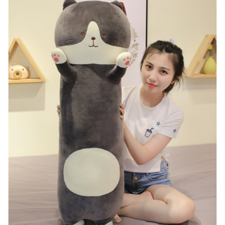 실버스 안고자는 큐티캣 바디필로우 솜포함
