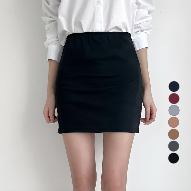 투데이앤룩 여성용 밴딩 데일리 미니스커트