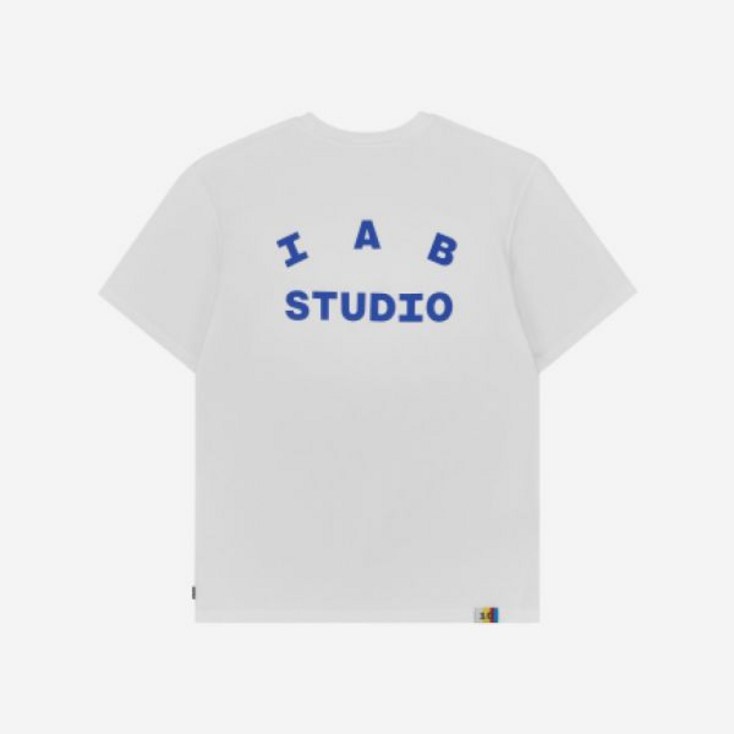 [정품] IAB Studio 아이앱 스튜디오 10주년 티셔츠 화이트 10th Anniversary 티셔츠White 여자 반팔 라운드티 437615