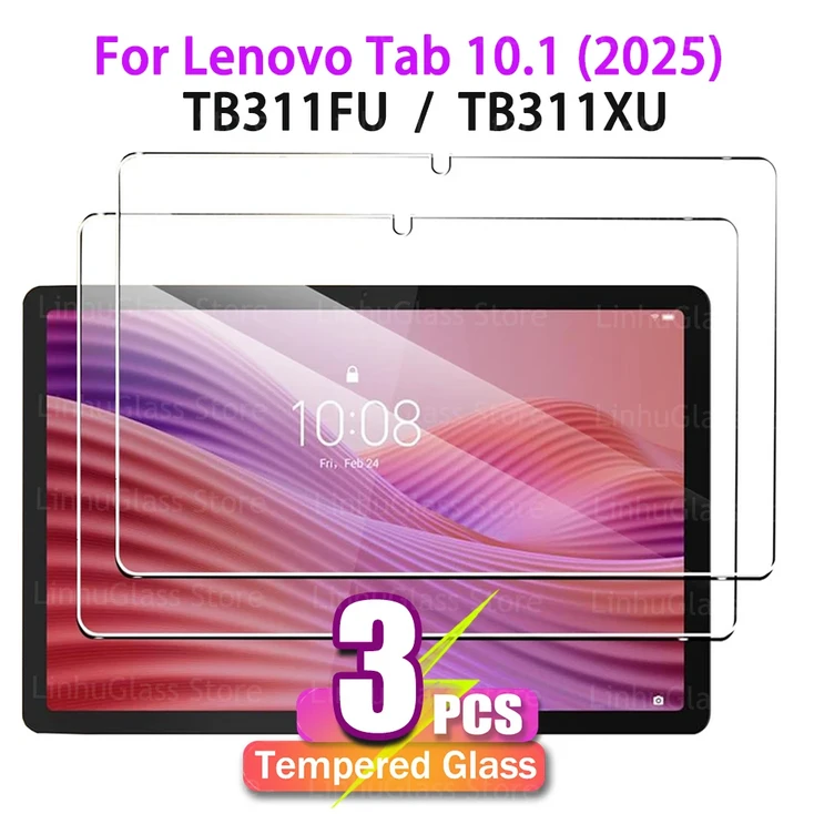 호환Lenovo Tab 10.1 2025 용 보호 유리 TB311FU 9H 경도 HD 지문 방지 화면 강화 필름