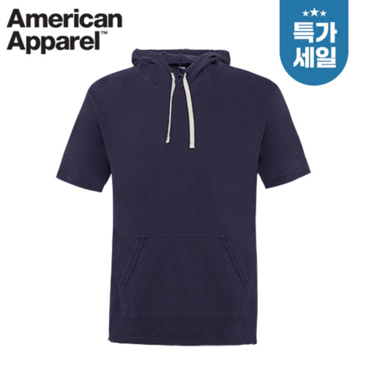 아메리칸어패럴 TF424W 남녀공용 반팔 후드티 후드 반팔티 특가세일