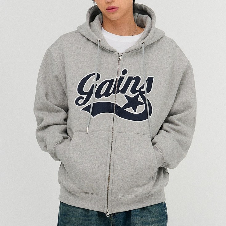 아플리케 스타로고 후드집업 6COLOR