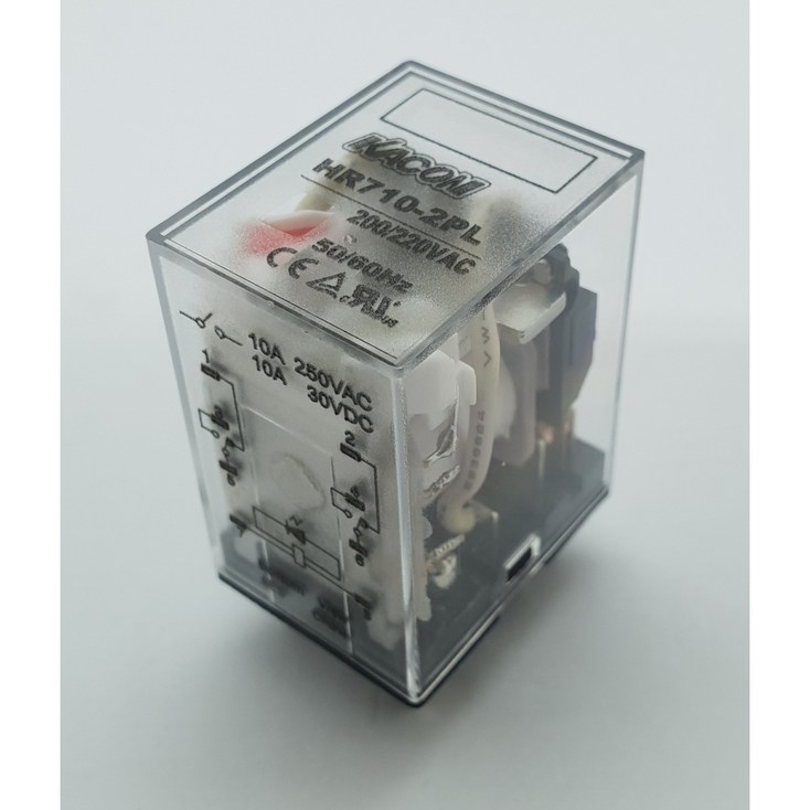 HR7102PL KACON LY2 8핀 AC220V, DC12V,DC24V 릴레이 LED릴레이, 1개