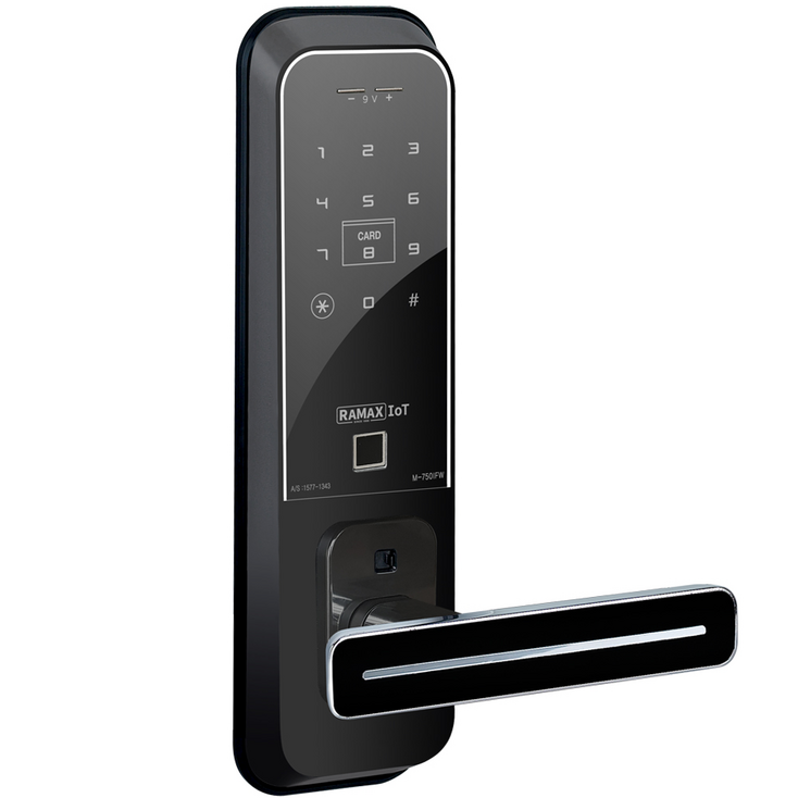 IoT WiFi 스마트 도어락 무타공 M750 원격제어 앱제어, M750IFW원격제어지문인식