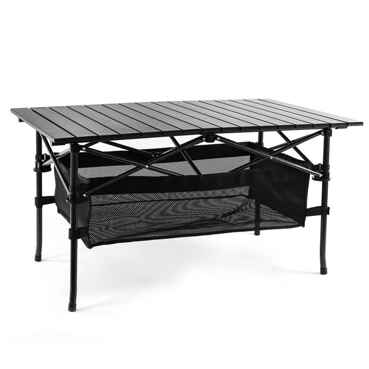코멧 알루미늄 접이식 캠핑 테이블 대형 블랙 - 투데이밈
